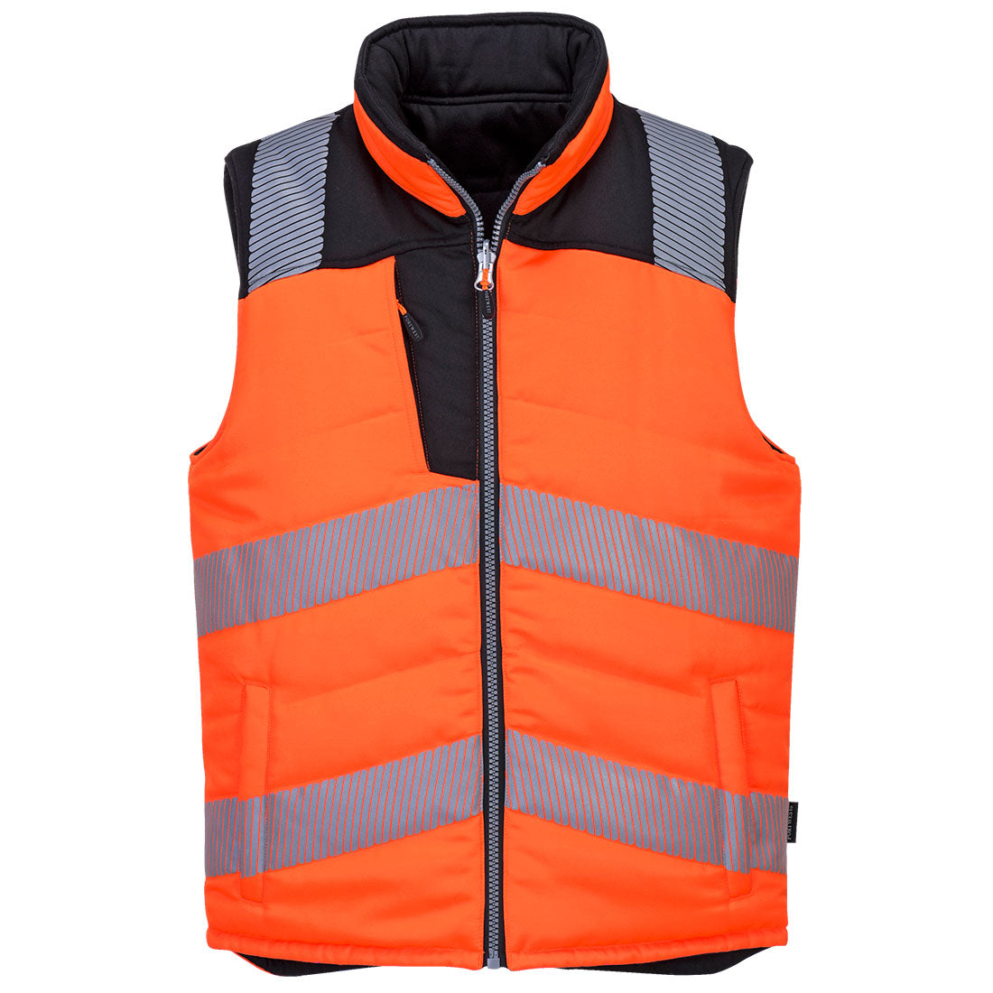 Portwest PW3 Hi-Vis Bodywarmer Oranje-Zwart - 1