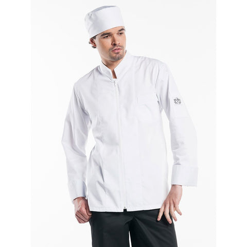 Chef's jacket with zipper