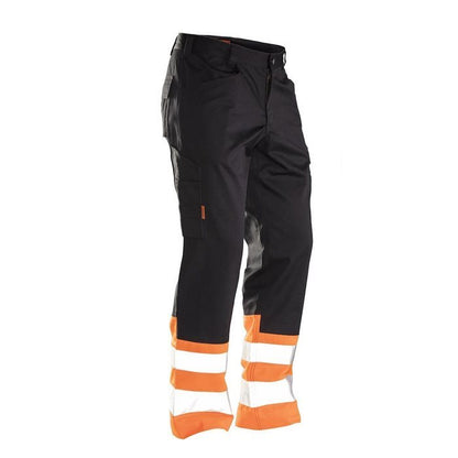 jobman-2314-high-vis-servicebroek-cl1-zwart-oranje