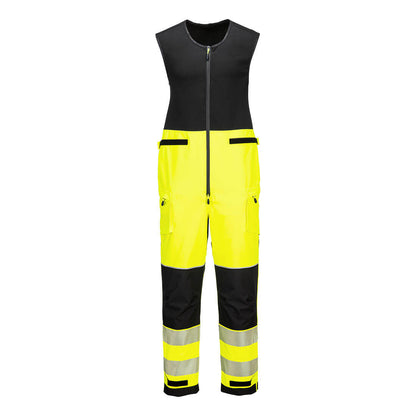 Portwest PW3 Hi-Vis Rain Salopette (3L) (Geel/Zwart)