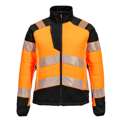 Portwest PW3 Hi-Vis Women's Hybrid Baffle Jacket (Oranje/Zwart)