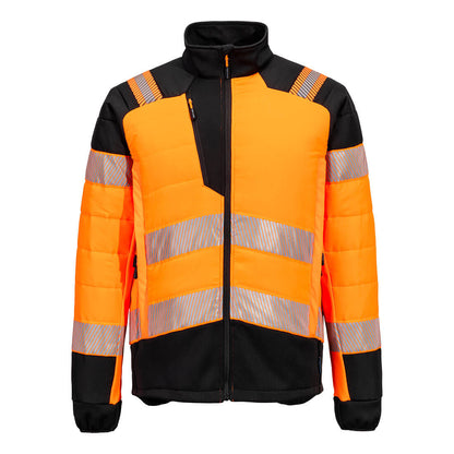 Portwest  PW3 Hi-Vis Hybrid Baffle Jacket (Oranje/Zwart)