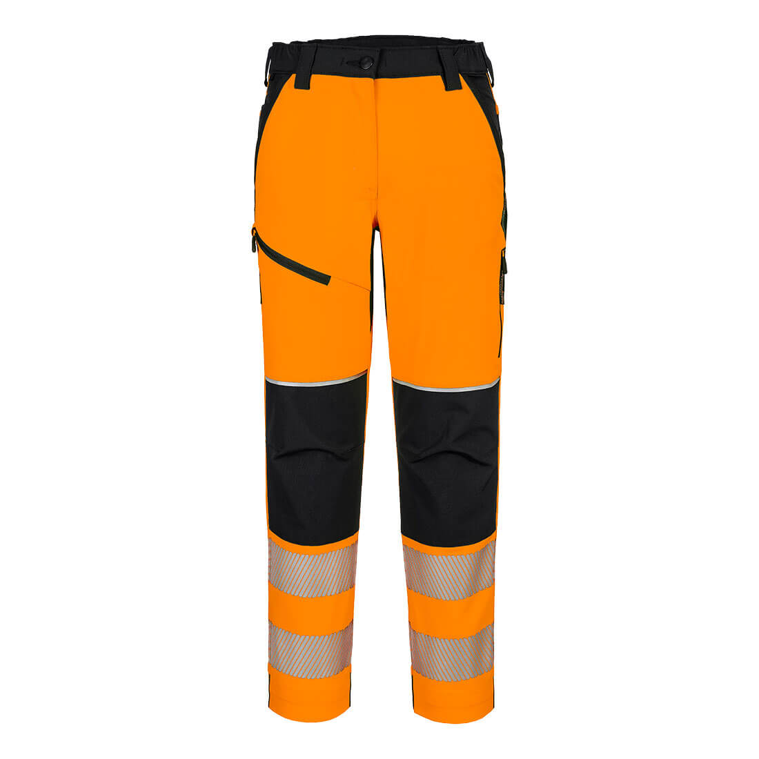 Portwest PW3 Hi-Vis Women's Stretch Trouser (Oranje/Zwart)