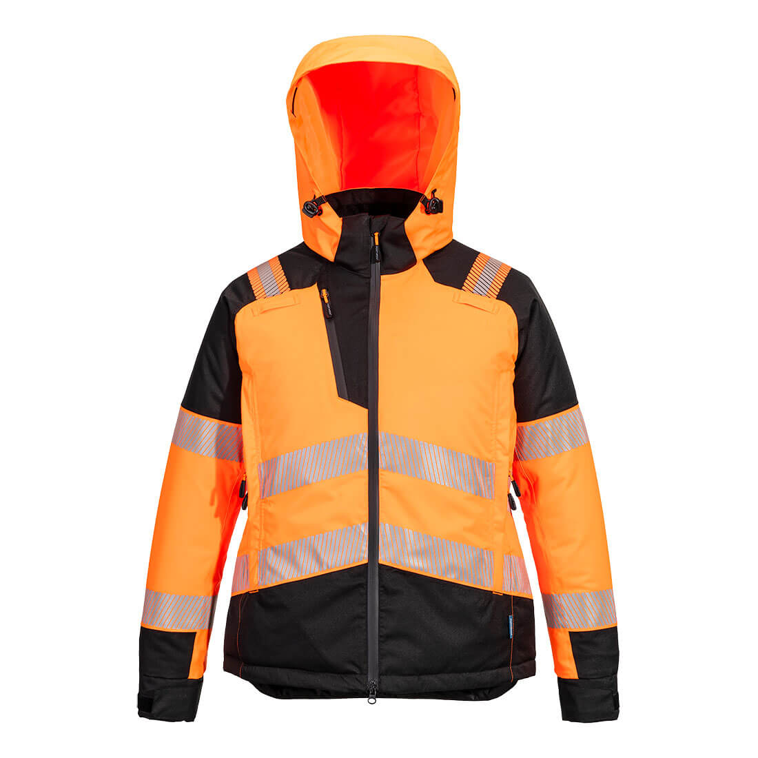 Portwest  PW3 Hi-Vis Women's Winter Jacket (Oranje/Zwart)