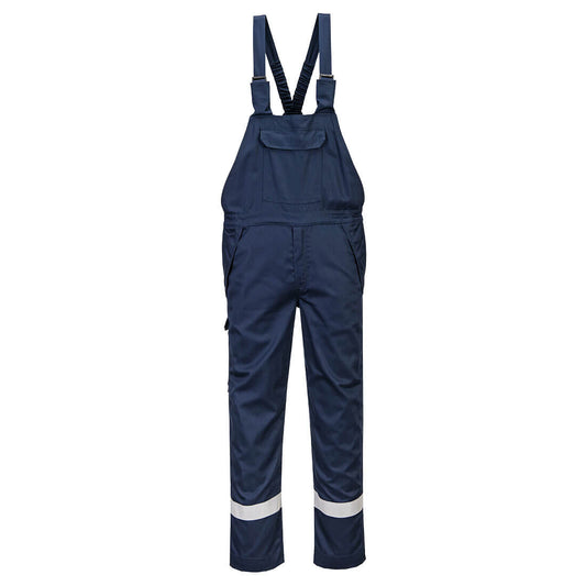 Portwest FR Chemical Resistant Bib & Brace (Navy)