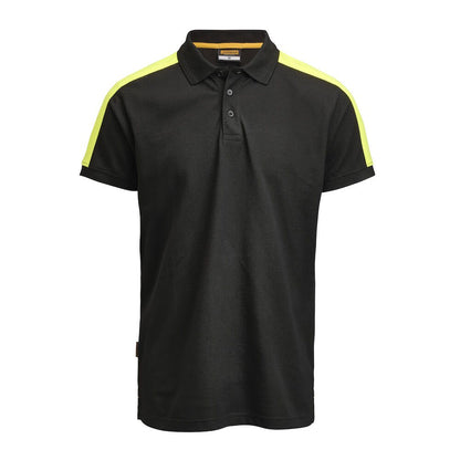 jobman-5564-polo-zwart-geel