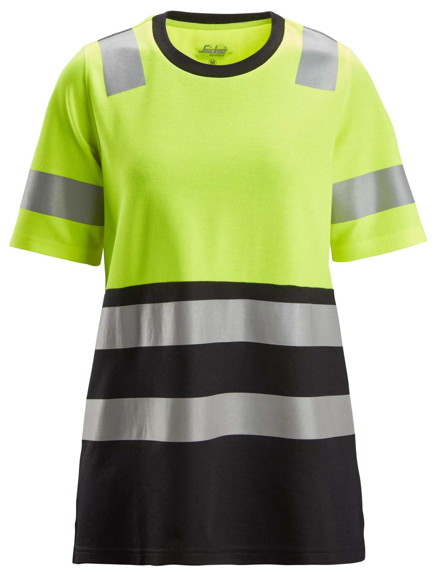 Snickers High-Vis Klasse 1 Dames T-Shirt (Geel/Zwart)