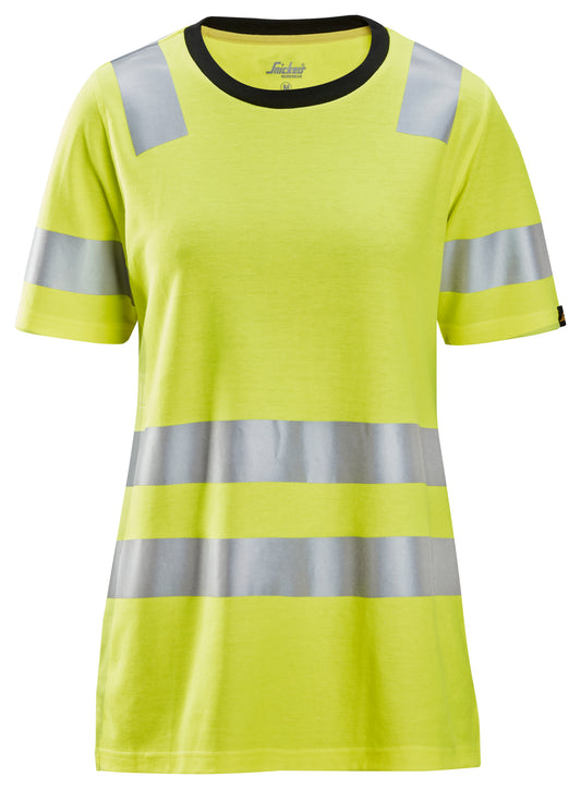 Snickers High-Vis KL2 Dames T-Shirt (Geel)