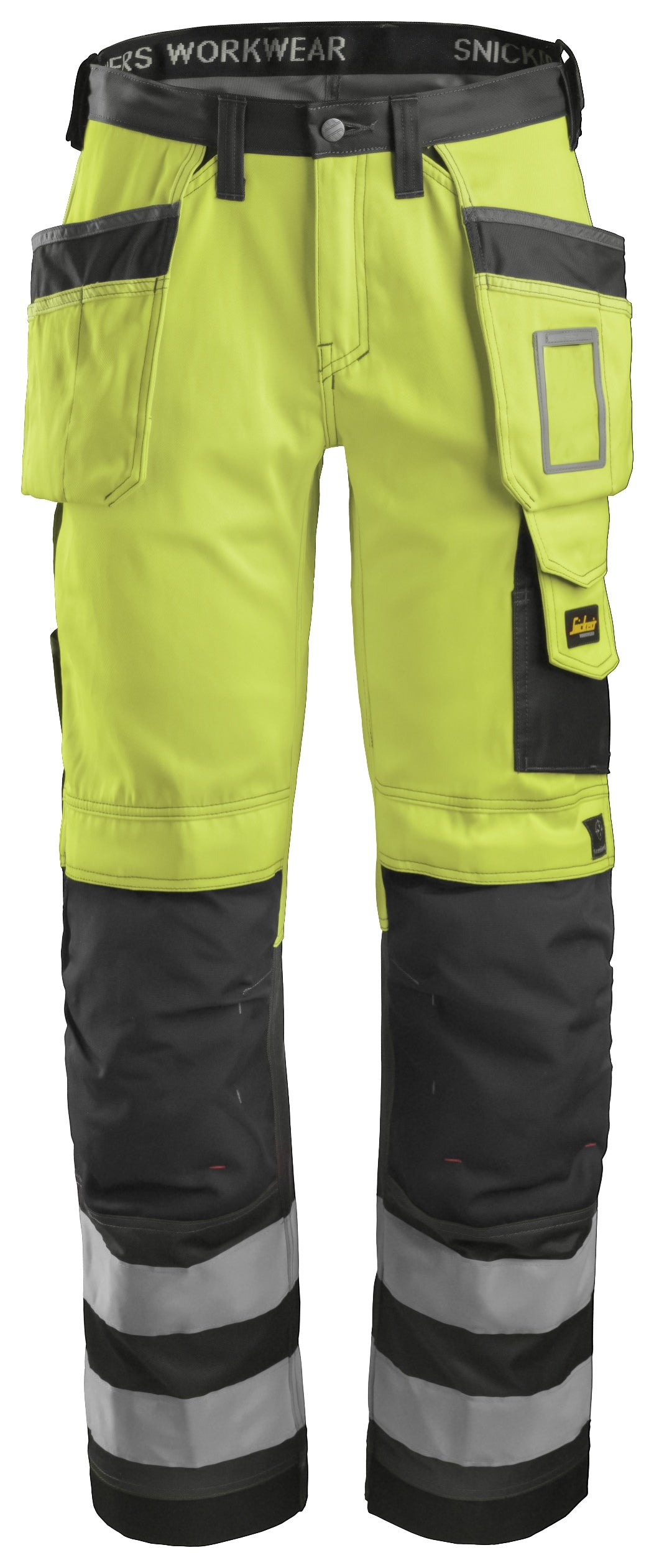 Snickers High-Vis Broek met Holsterzakken KL2 (Geel/Grijs)