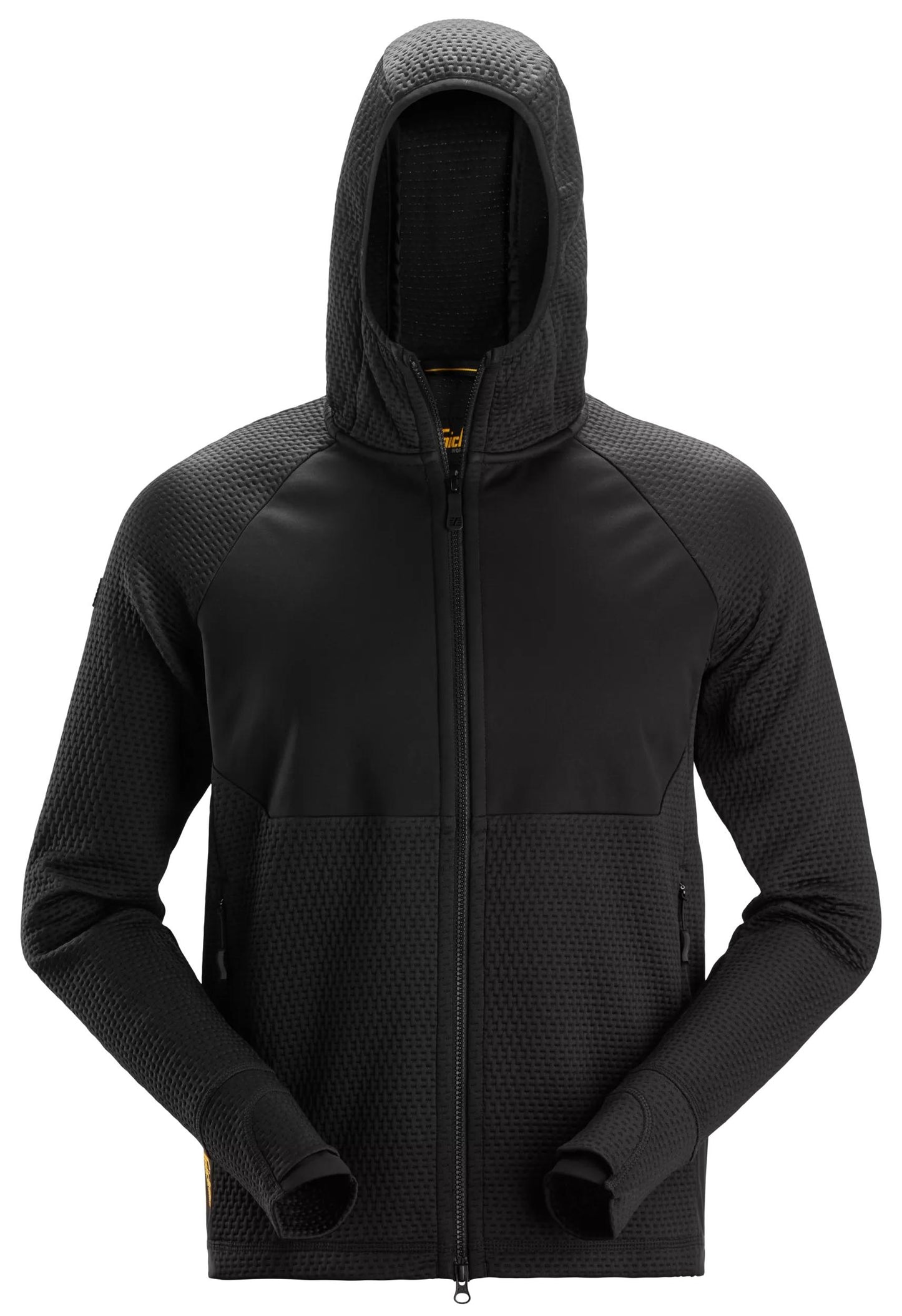 Snickers Flexiwork Tussenlaag Hoodie Met Rits (Zwart/Zwart)