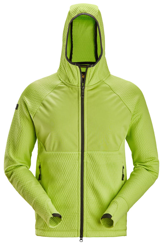 Snickers Flexiwork Tussenlaag Hoodie Met Rits (Lime)