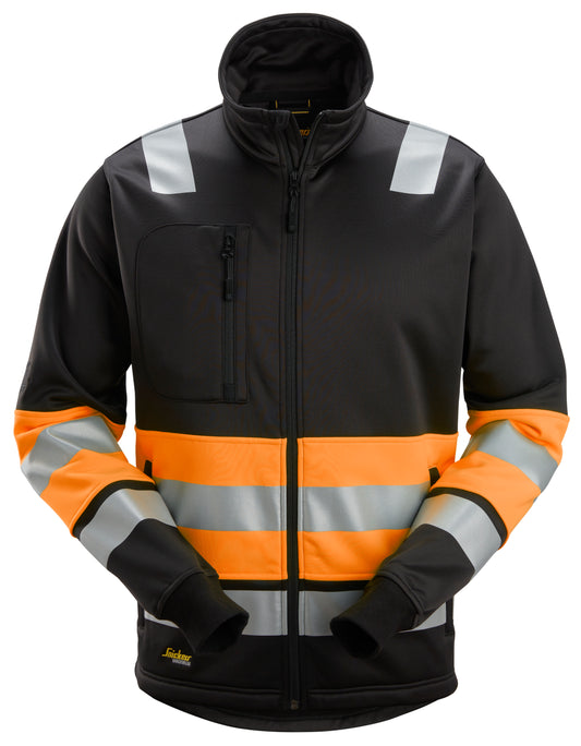 Snickers High-Vis KL1 Werkjack (Zwart/Oranje)