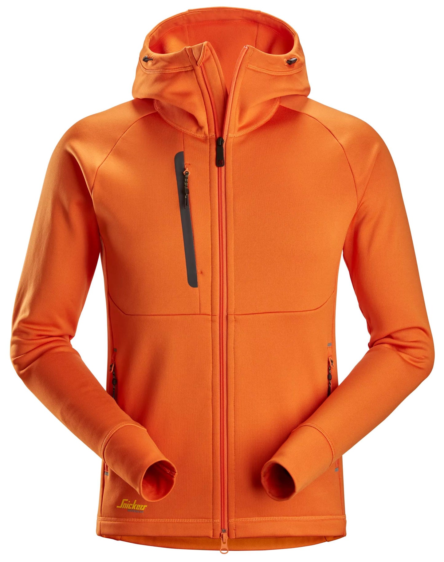 Snickers Flexiwork Polartec Power Stretch Hoodie Met Volledige Rits (Warm Oranje)