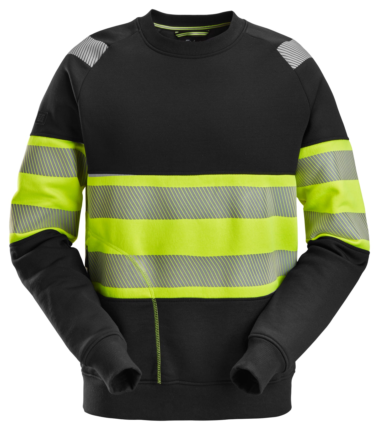 Snickers High-Vis KL1 Sweatshirt (Zwart/Geel)