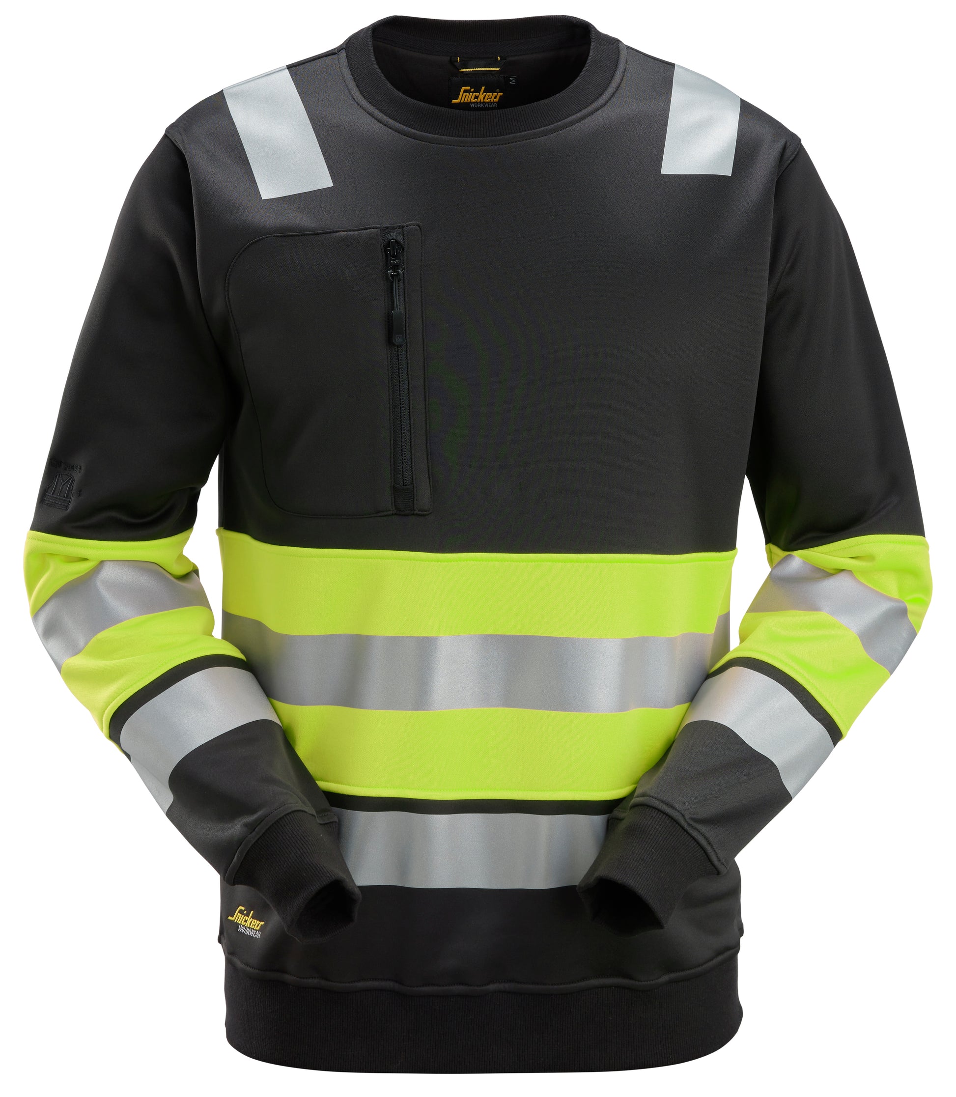 Snickers High-Vis KL1 Sweatshirt (Zwart/Geel)