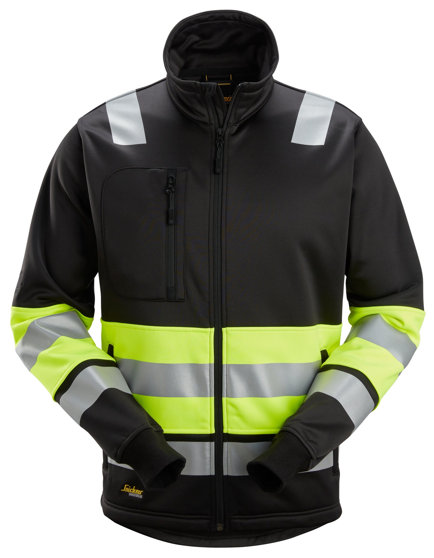 Snickers High-Vis KL1 Werkjack (Zwart/Geel)