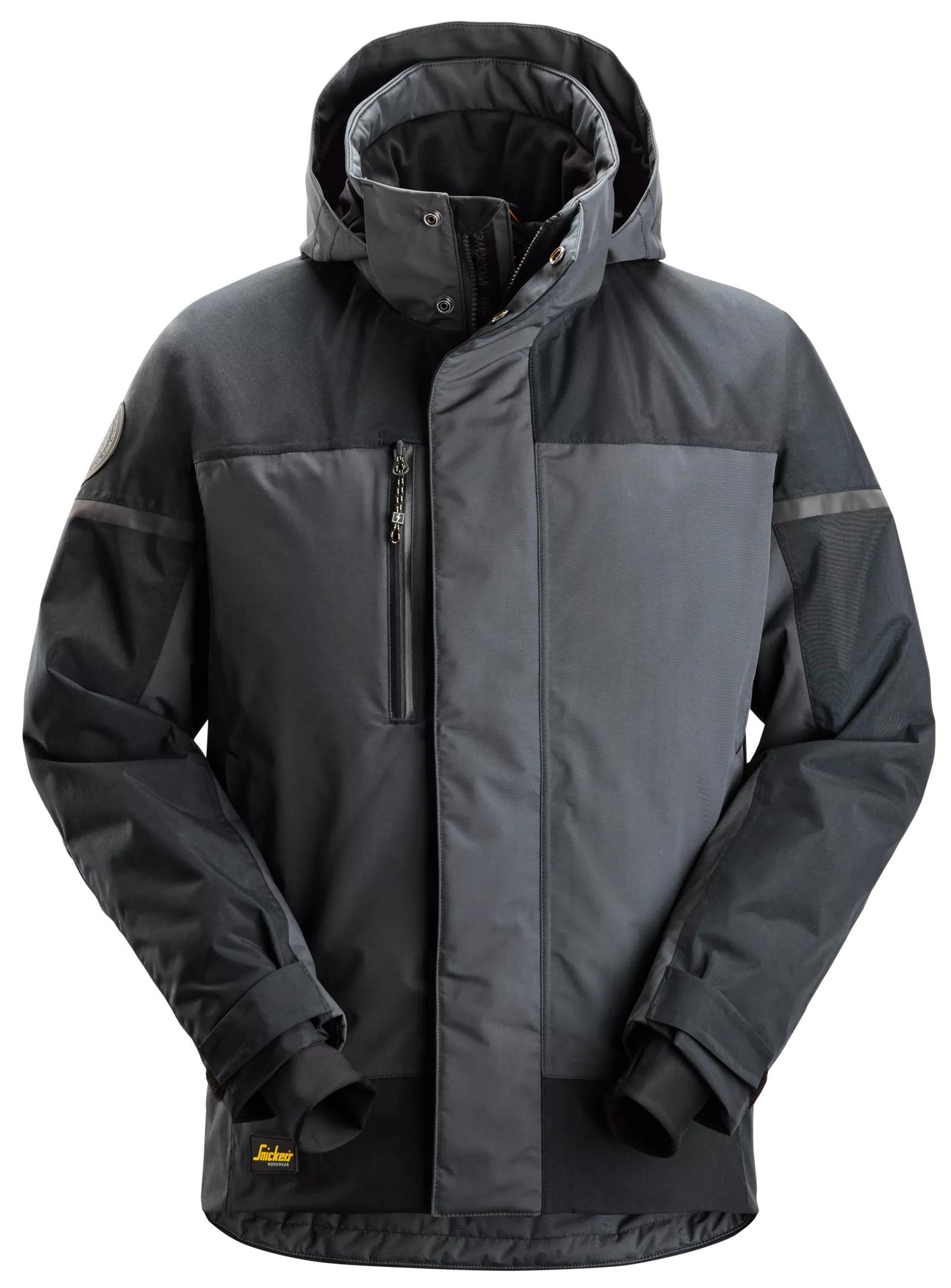 Snickers Allroundwork Waterproof Isolerend Jack (Staalgrijs/Staalgrijs)