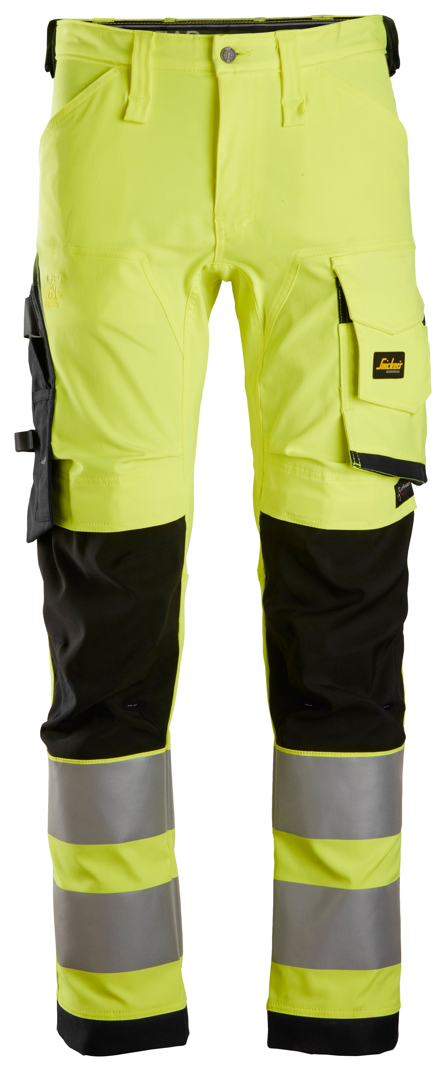 Snickers High-Vis KL2 Stretch Werkbroek (Geel/Zwart)