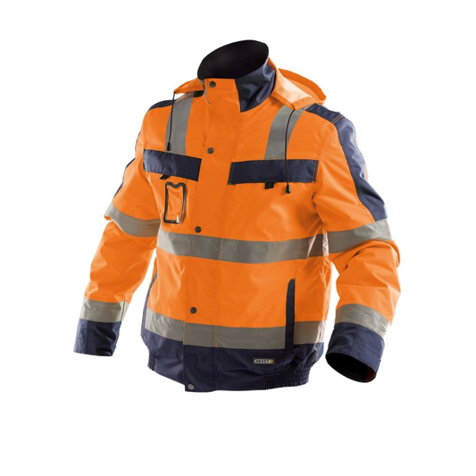 Dassy Lima Hivis winterjas (Oranje/Marineblauw) 1