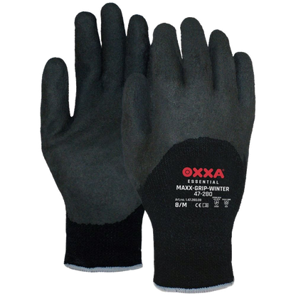 12Pr OXXA Maxx-Grip Winter 47-280 (ZW Zwart) 1