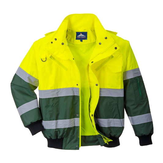 Portwest Hi-Vis Bomberjack (Geel/Groen) 1