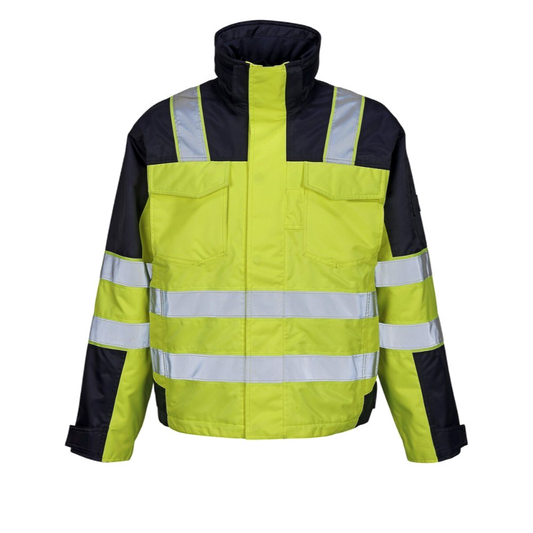 Mascot Winterjas (Hi-Vis Geel/Marine) 1