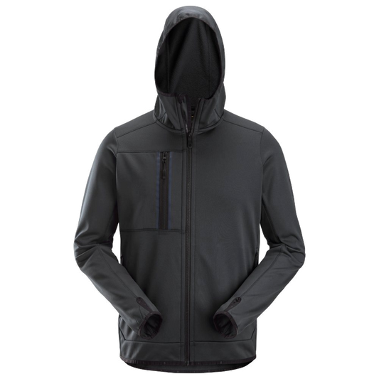 Snickers AWR Fleece Hoodie Rits (Staalgrijs) 1