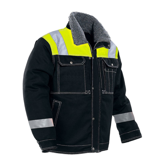 Jobman 1179 Winter Jacket (Zwart/Geel) 1