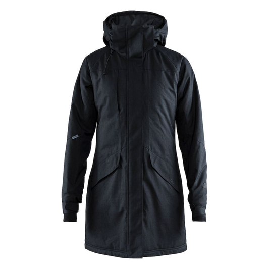 Craft Mountain Padded Parka Dames (998999 Zwart Melange) 1