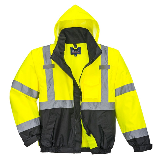 Portwest Hi-Vis Premium 3-in-1 Bomberjack (Geel/Zwart) 1