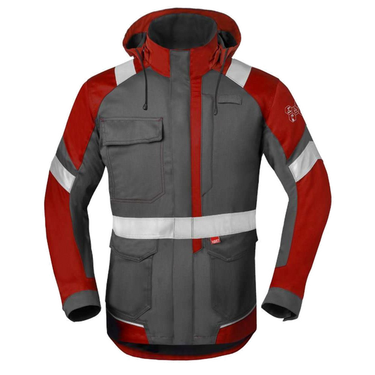 Havep 5safety Image + Parka (Charcoal/Rood) 1