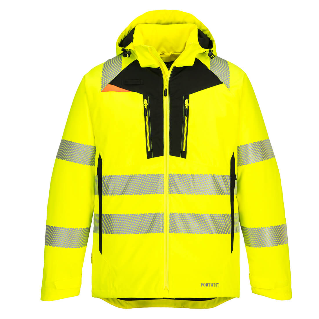 Portwest DX4 Hi-Vis Winter Jacket (Geel/Zwart)