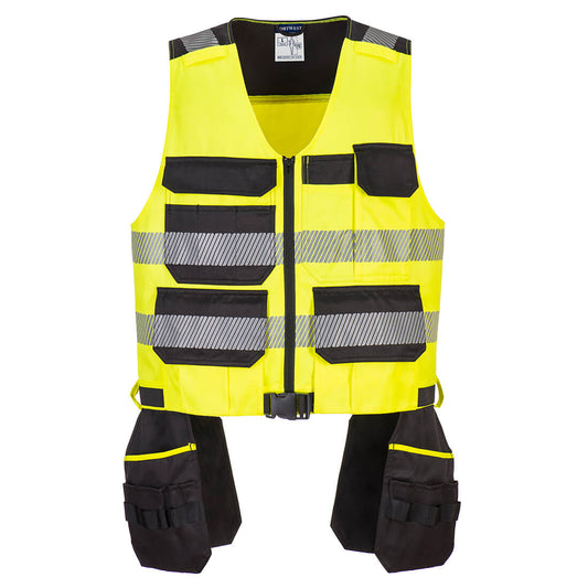 Portwest PW3 Hi-Vis Class 1 Tool Vest (Geel/Zwart)