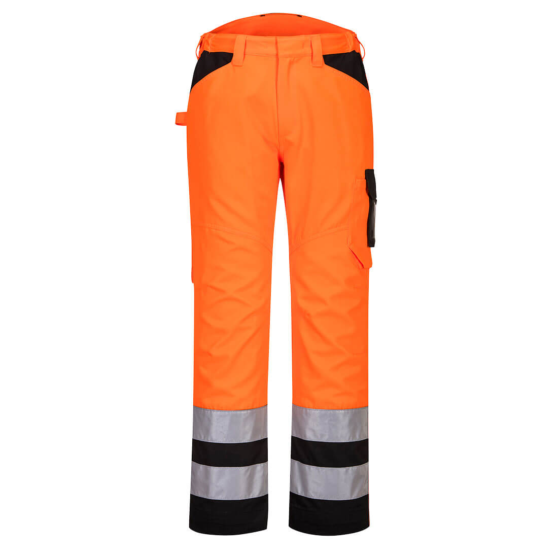 Portwest PW2 Hi-Vis Work Trousers (Oranje/Zwart)