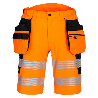 Portwest DX4 Hi-Vis HZ Shorts CL.1 (Oranje/Zwart)