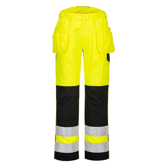 Portwest PW2 Hi-Vis Holster Trousers (Geel/Zwart)