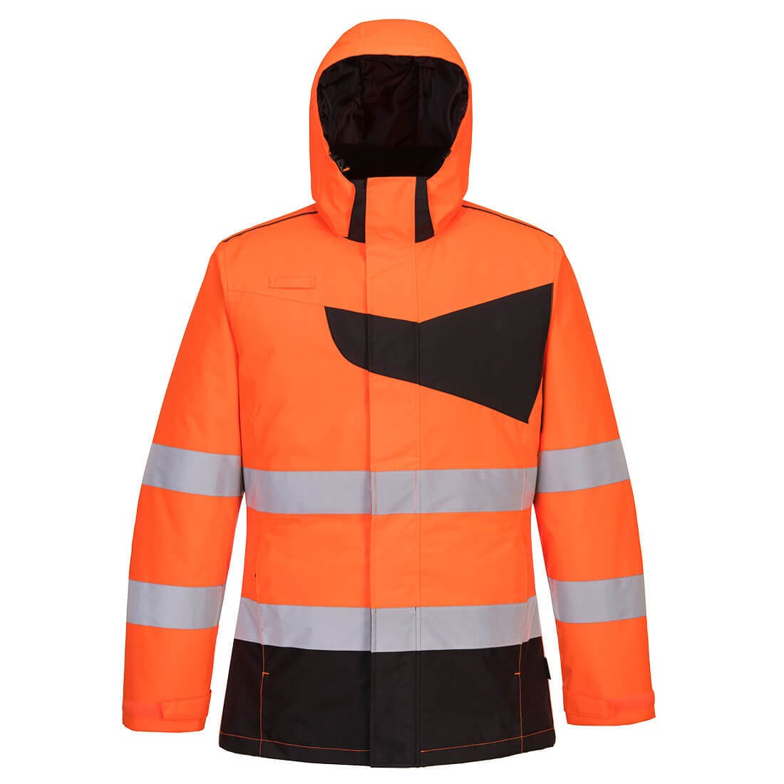 Portwest PW2 Hi-Vis Winter Jacket (Oranje/Zwart)