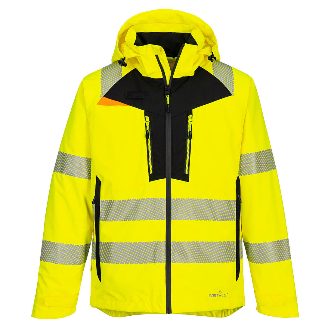 Portwest DX4 Hi-Vis Shell Regenjas CL.3 (Geel)