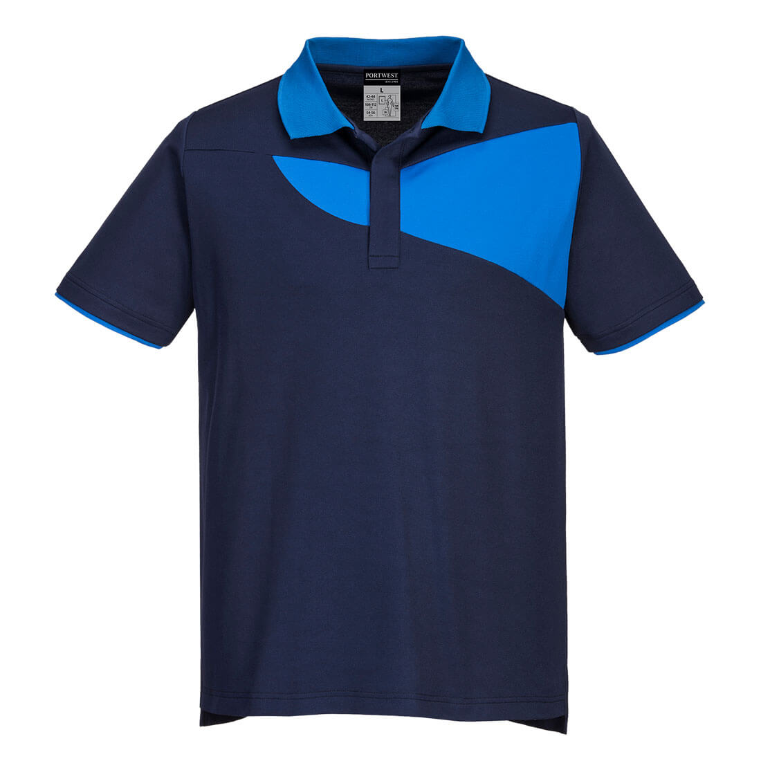 Portwest PW2 Polo Shirt S/S (Navy/Kobalt Blauw)