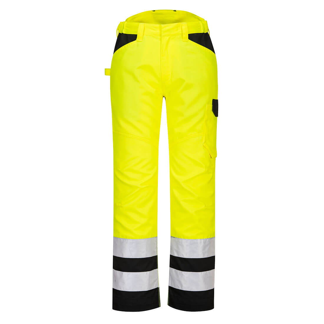 Portwest PW2 Hi-Vis Work Trousers (Geel/Zwart)